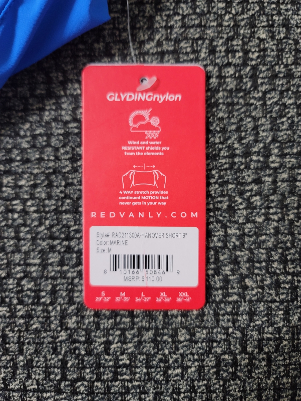 NEW With Tags Redvanly Hanover Short 9" Light Blue Size Medium - Picture 4 of 5